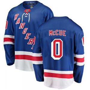 Max McCue New York Rangers Fanatics Branded Breakaway Home Jersey (Blue)