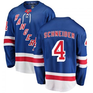 Braden Schneider New York Rangers Fanatics Branded Breakaway Home Jersey (Blue)