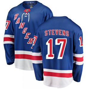 Kevin Stevens New York Rangers Fanatics Branded Breakaway Home Jersey (Blue)
