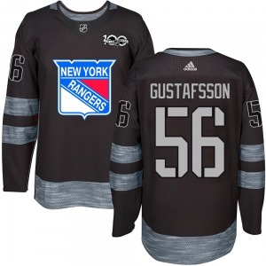 Erik Gustafsson New York Rangers Authentic 1917-2017 100th Anniversary Jersey (Black)