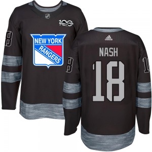 Riley Nash New York Rangers Authentic 1917-2017 100th Anniversary Jersey (Black)