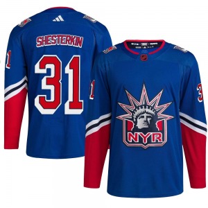 Igor Shesterkin New York Rangers Adidas Authentic Reverse Retro 2.0 Jersey (Royal)