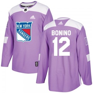 Nick Bonino New York Rangers Adidas Authentic Fights Cancer Practice Jersey (Purple)