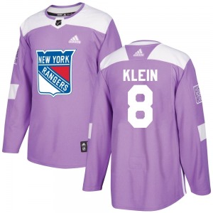Kevin Klein New York Rangers Adidas Authentic Fights Cancer Practice Jersey (Purple)