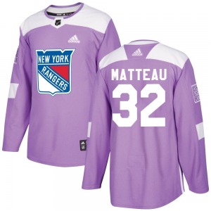 Stephane Matteau New York Rangers Adidas Authentic Fights Cancer Practice Jersey (Purple)