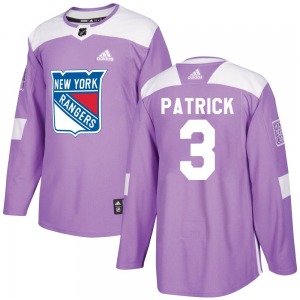 James Patrick New York Rangers Adidas Authentic Fights Cancer Practice Jersey (Purple)