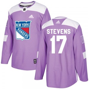 Kevin Stevens New York Rangers Adidas Authentic Fights Cancer Practice Jersey (Purple)