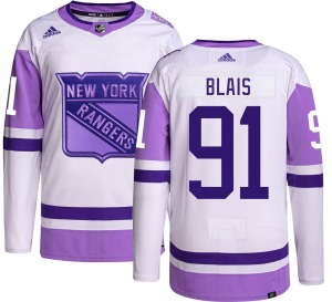 Sammy Blais New York Rangers Adidas Authentic Hockey Fights Cancer Jersey