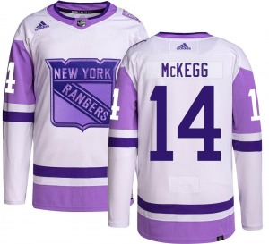 Greg McKegg New York Rangers Adidas Authentic Hockey Fights Cancer Jersey