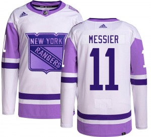 Mark Messier New York Rangers Adidas Authentic Hockey Fights Cancer Jersey