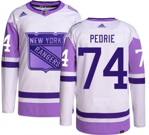 Vince Pedrie New York Rangers Adidas Authentic Hockey Fights Cancer Jersey