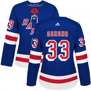 Dylan Garand New York Rangers Adidas Women's Authentic Home Jersey (Royal Blue)