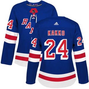 Kaapo Kakko New York Rangers Adidas Women's Authentic Home Jersey (Royal Blue)