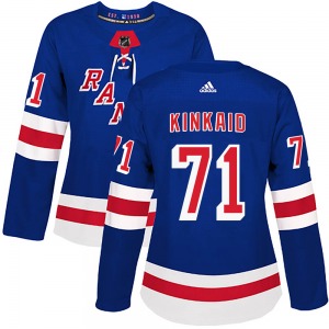 Keith Kinkaid New York Rangers Adidas Women's Authentic Home Jersey (Royal Blue)