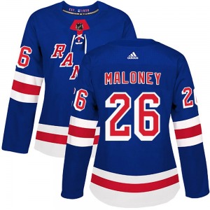 Dave Maloney New York Rangers Adidas Women's Authentic Home Jersey (Royal Blue)