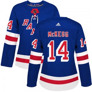 Greg McKegg New York Rangers Adidas Women's Authentic Home Jersey (Royal Blue)
