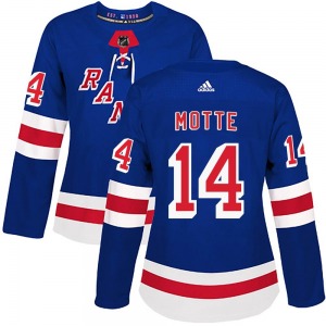 Tyler Motte New York Rangers Adidas Women's Authentic Home Jersey (Royal Blue)