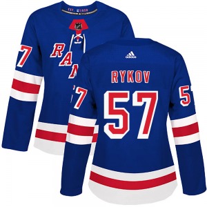 Yegor Rykov New York Rangers Adidas Women's Authentic Home Jersey (Royal Blue)