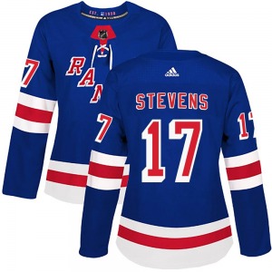 Kevin Stevens New York Rangers Adidas Women's Authentic Home Jersey (Royal Blue)