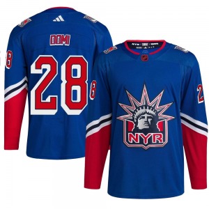 Tie Domi New York Rangers Adidas Youth Authentic Reverse Retro 2.0 Jersey (Royal)