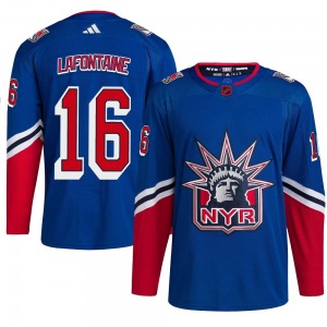 Pat Lafontaine New York Rangers Adidas Youth Authentic Reverse Retro 2.0 Jersey (Royal)