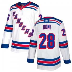 Tie Domi New York Rangers Adidas Youth Authentic Jersey (White)