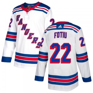 Nick Fotiu New York Rangers Adidas Youth Authentic Jersey (White)