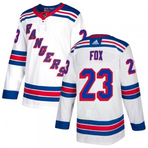 Adam Fox New York Rangers Adidas Youth Authentic Jersey (White)