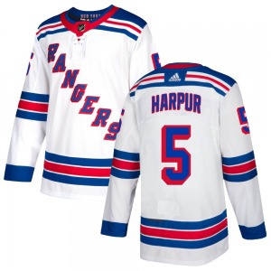 Ben Harpur New York Rangers Adidas Youth Authentic Jersey (White)