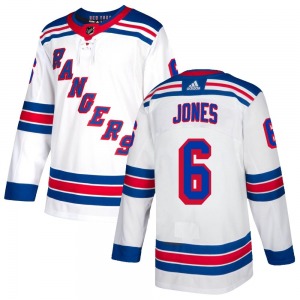 Zac Jones New York Rangers Adidas Youth Authentic Jersey (White)