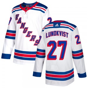 Nils Lundkvist New York Rangers Adidas Youth Authentic Jersey (White)