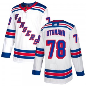 Brennan Othmann New York Rangers Adidas Youth Authentic Jersey (White)