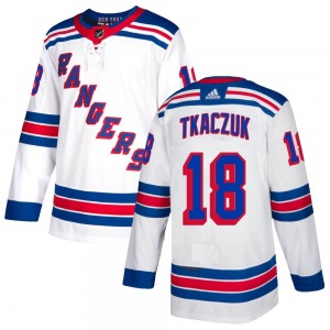 Walt Tkaczuk New York Rangers Adidas Youth Authentic Jersey (White)