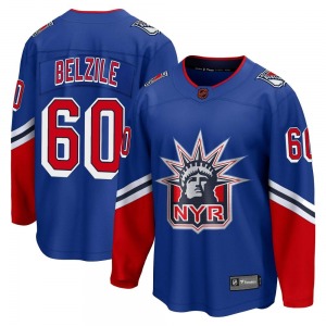 Alex Belzile New York Rangers Fanatics Branded Youth Breakaway Special Edition 2.0 Jersey (Royal)