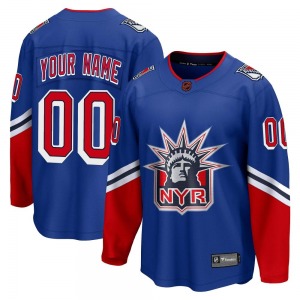 Custom New York Rangers Fanatics Branded Youth Breakaway Custom Special Edition 2.0 Jersey (Royal)