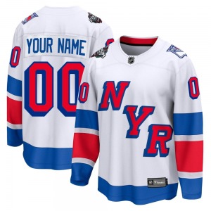 Custom New York Rangers Fanatics Branded Breakaway Custom 2024 Stadium Series Jersey (White)