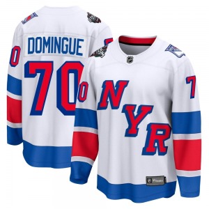 Louis Domingue New York Rangers Fanatics Branded Breakaway 2024 Stadium Series Jersey (White)