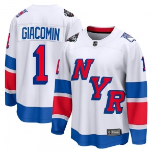 Eddie Giacomin New York Rangers Fanatics Branded Breakaway 2024 Stadium Series Jersey (White)