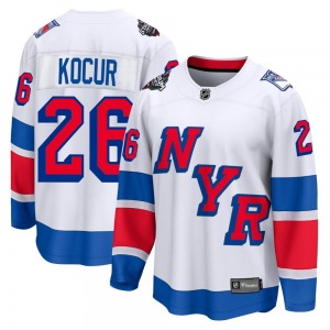 Joe Kocur New York Rangers Fanatics Branded Breakaway 2024 Stadium Series Jersey (White)