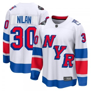 Chris Nilan New York Rangers Fanatics Branded Breakaway 2024 Stadium Series Jersey (White)