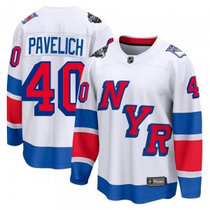 Mark Pavelich New York Rangers Fanatics Branded Breakaway 2024 Stadium Series Jersey (White)