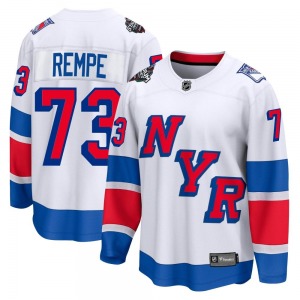 Matt Rempe New York Rangers Fanatics Branded Breakaway 2024 Stadium Series Jersey (White)