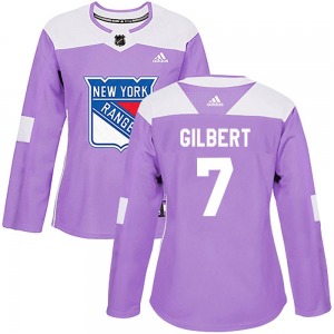 Rod Gilbert New York Rangers Adidas Women's Authentic Fights Cancer Practice Jersey (Purple)