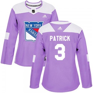 James Patrick New York Rangers Adidas Women's Authentic Fights Cancer Practice Jersey (Purple)