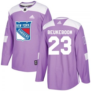 Jeff Beukeboom New York Rangers Adidas Youth Authentic Fights Cancer Practice Jersey (Purple)