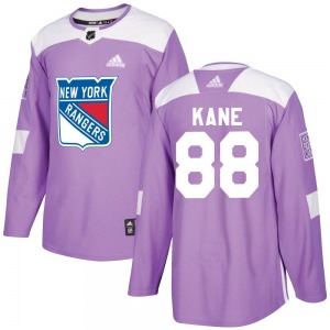 Patrick Kane New York Rangers Adidas Youth Authentic Fights Cancer Practice Jersey (Purple)