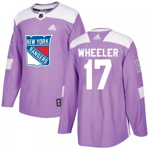 Blake Wheeler New York Rangers Adidas Youth Authentic Fights Cancer Practice Jersey (Purple)
