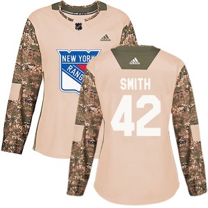 Brendan Smith New York Rangers Adidas Women's Authentic Veterans Day Practice Jersey (Camo)