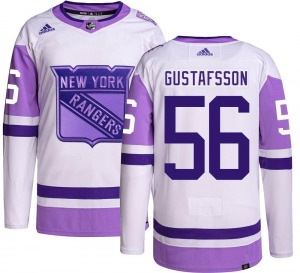 Erik Gustafsson New York Rangers Adidas Youth Authentic Hockey Fights Cancer Jersey