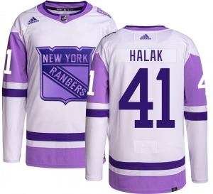 Jaroslav Halak New York Rangers Adidas Youth Authentic Hockey Fights Cancer Jersey